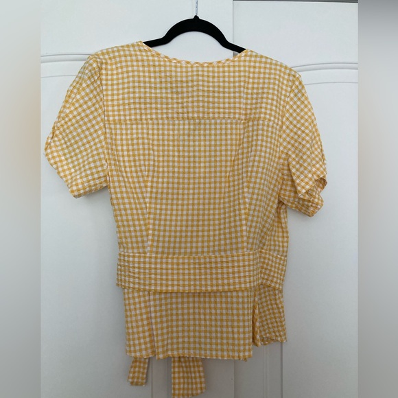 NWT Max Studio Checkered Tie Shirt - Picture 3 of 6